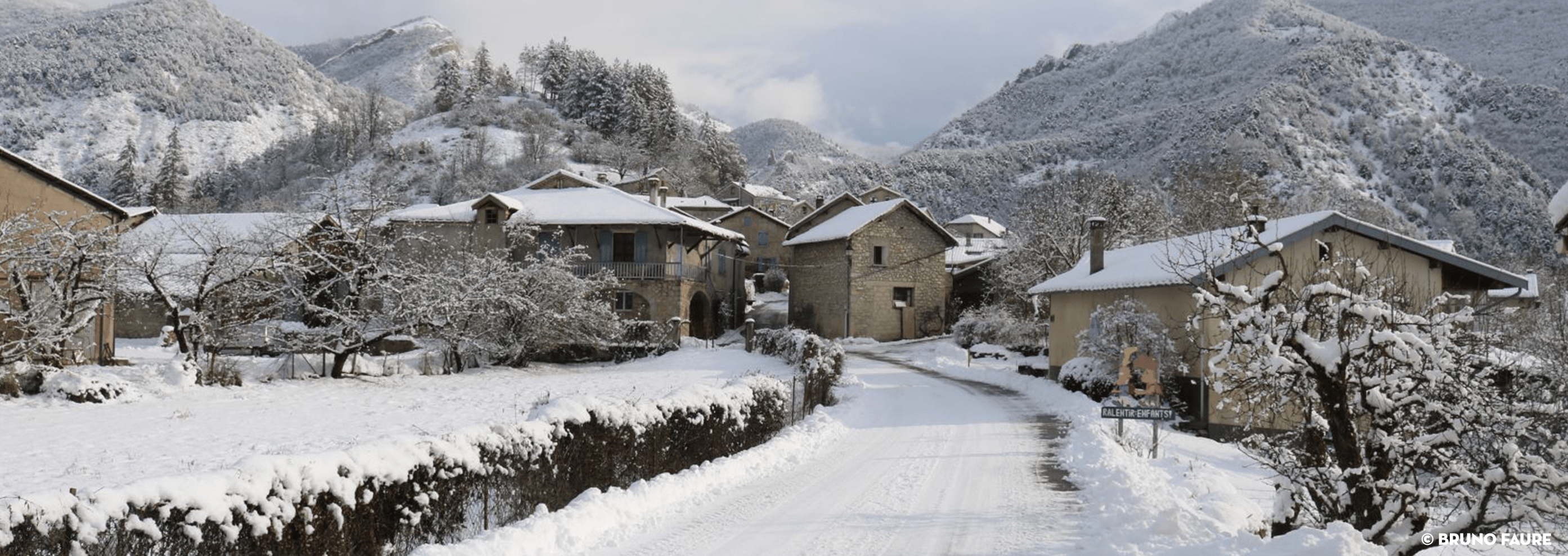 Le Saix sous la neige